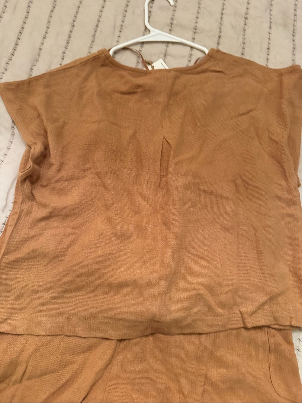 0030 High Waist Suede-Look Shorts in Brown - Picture 5 of 5
